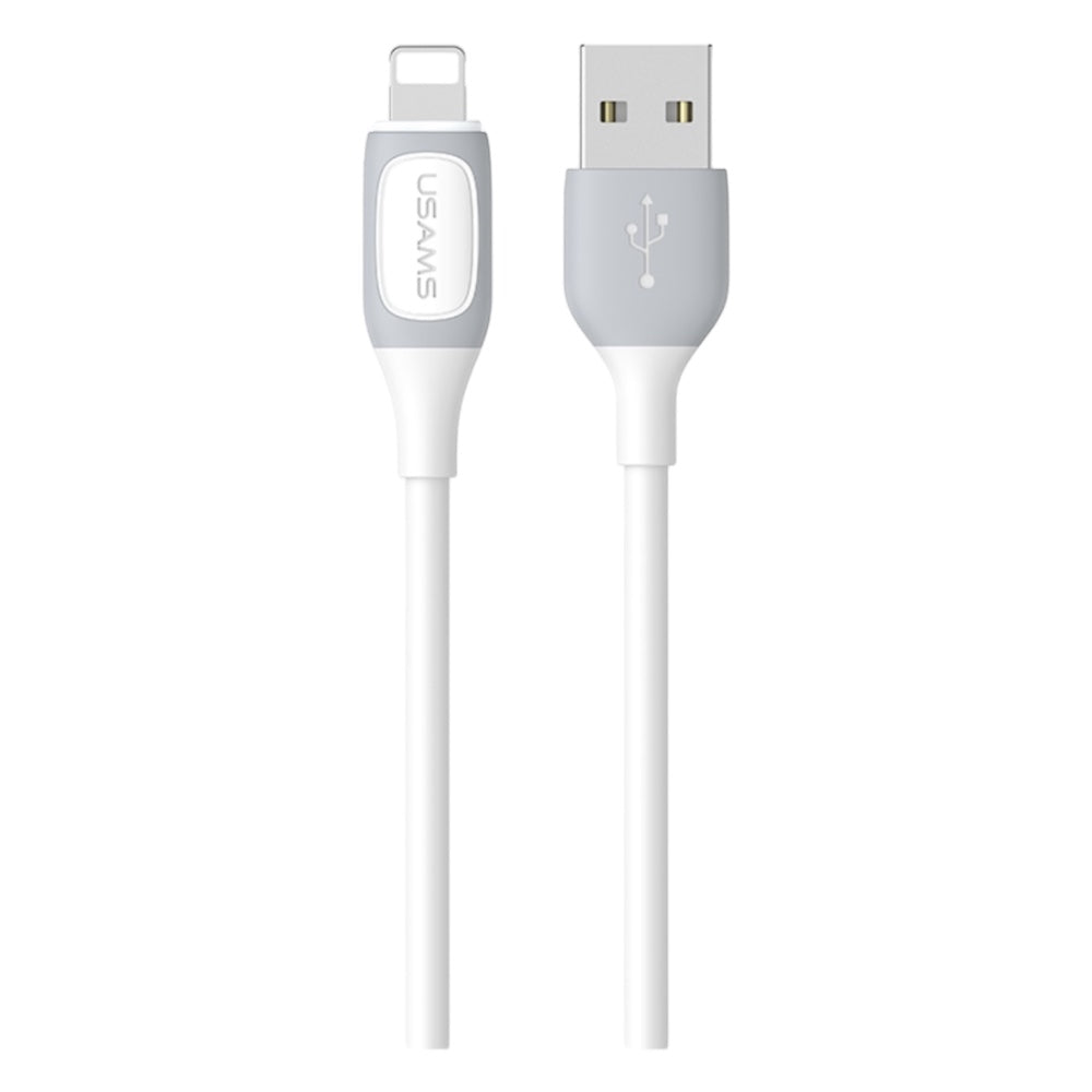 CAVO USB TO LIGHTNING BICOLOR WHITE 1MT USAMS SJ59