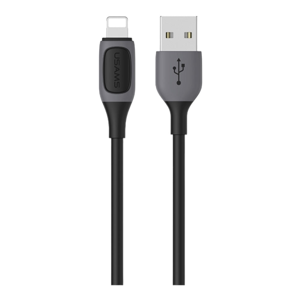 CAVO USB TO LIGHTNING BICOLOR BLACK 1MT USAMS SJ59