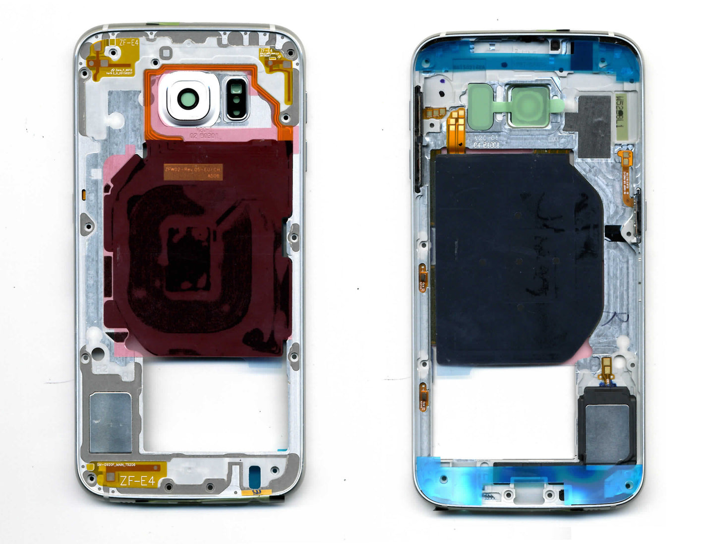 GALAXY S6 FRAME POSTERIORE WHITE G920F