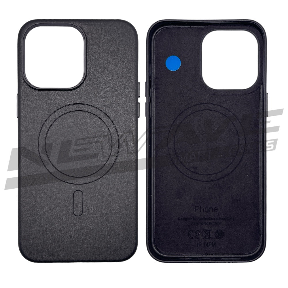 IPHONE 14 PRO MAX CUSTODIA IN PELLE BLACK