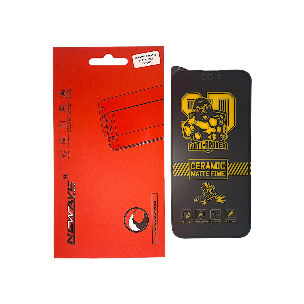 IPHONE 14 PRO MAX PELLICOLA MATTA CERAMICA 15PLUS