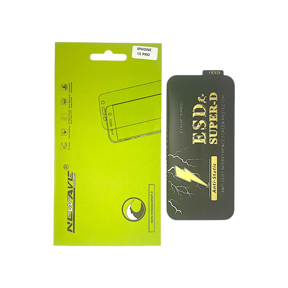 IPHONE 15 PRO PELLICOLA ESD SUPER D