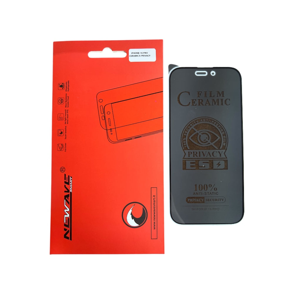 IPHONE 16 PRO PELLICOLA CERAMICA PRIVACY