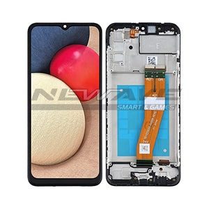 GALAXY A02S LCD SERVICE PACK BLACK A025F