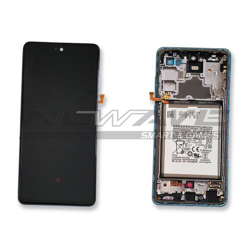 GALAXY A72 LCD SERVICE PACK BLUE + BATTERIA