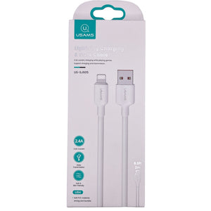 CAVO USB TO LIGHTNING WHITE 2MT U84 USAMS SJ605