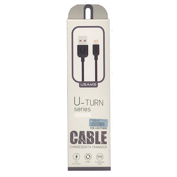 CAVO LIGHTNING US SJ097 USAMS BLACK 250 MM