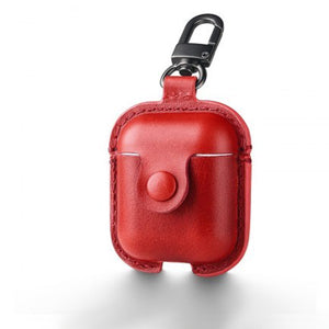 AIRPODS CUSTODIA IN PELLE RED BH475P03 USAMS