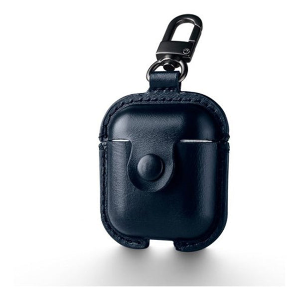 AIRPODS CUSTODIA IN PELLE BLU BH475P04 USAMS