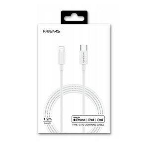 CAVO TYPE C LIGHTNING FAST 1.2M WHITE MJEMS