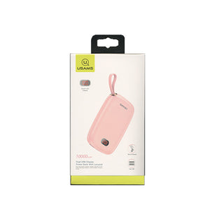 POWER BANK CON DISPLAY 10000 MAH PINK PB17 USAMS