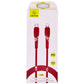 CAVO TYPE C LIGHTNING FAST 30W RED SJ405US B03 U