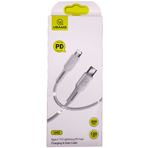 CAVO TYPE-C LIGHTNING RICAR + DATI 1.2M U43 USAMS