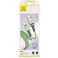 CAVO LIGHTNING RICARICA + DATI 1M GREEN U52 USAMS