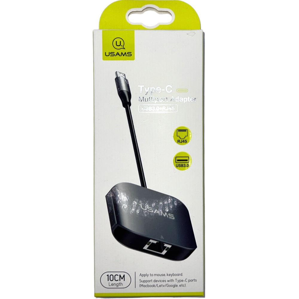 ADAPTER MULTIPORT TYPE-C SJ146 USB 3.0 RJ45 USAMS