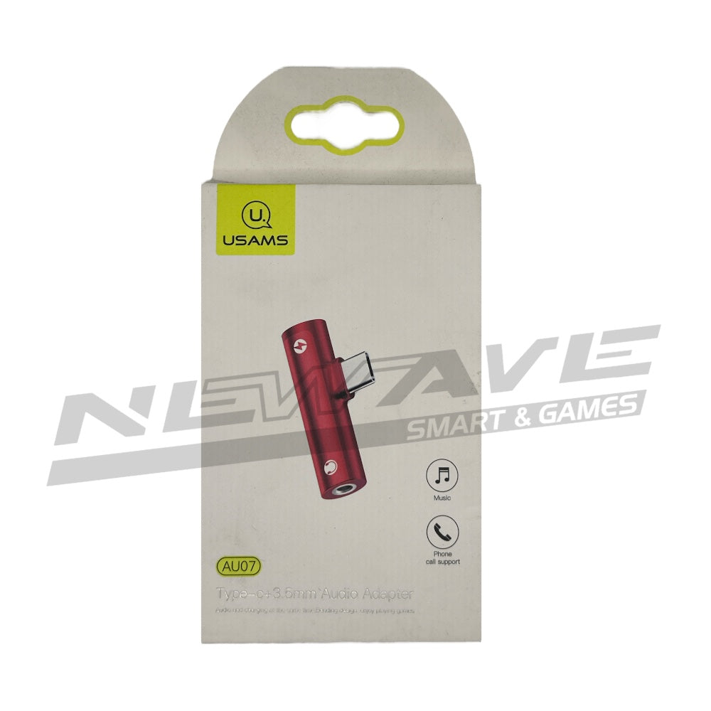 ADATTATORE AUDIO TYPE C 3.5 RED AU07 USAMS