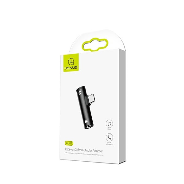 ADATTATORE AUDIO TYPE C 3.5 BLACK AU07 USAMS