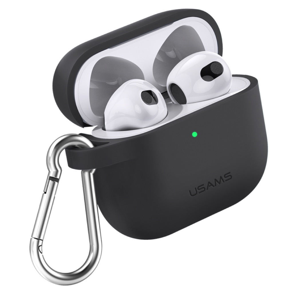 AIRPODS 3 CUSTODIA IN SILICONE BLACK US BH741 USAM