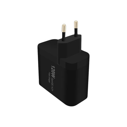 ALIMENTATORE NERO MULTIPORT GAN 120W FAST CHARGER