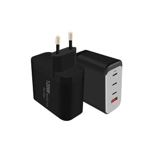 ALIMENTATORE NERO MULTIPORT GAN 120W FAST CHARGER