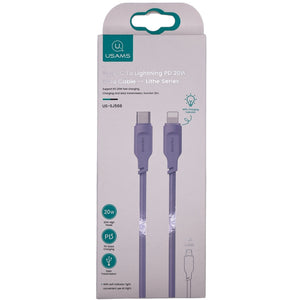 CAVO DA TYPE C A LIGHTNING 20W US SJ566 PURPLE