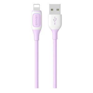 CAVO USB TO LIGHTNING BICOLOR PURPLE 1MT USAMS SJ5