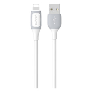 CAVO USB TO LIGHTNING BICOLOR WHITE 1MT USAMS SJ59