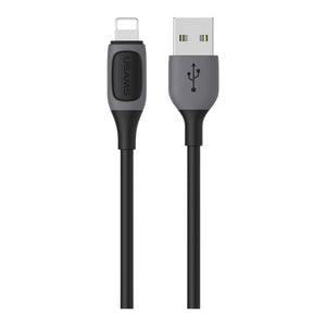 CAVO USB TO LIGHTNING BICOLOR BLACK 1MT USAMS SJ59