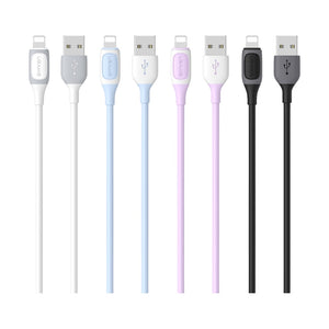 CAVO USB TO LIGHTNING BICOLOR PURPLE 1MT USAMS SJ5