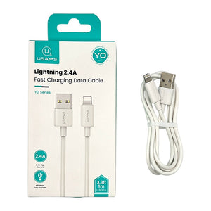 CAVO LIGHTNING 2.4A FAST CHARGING E DATA CABLE WHI