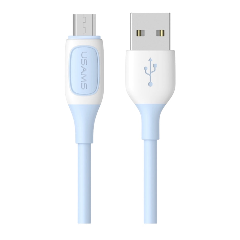 CAVO MICRO 2A USB BICOLOR  BLUE 1M USAMS SJ597