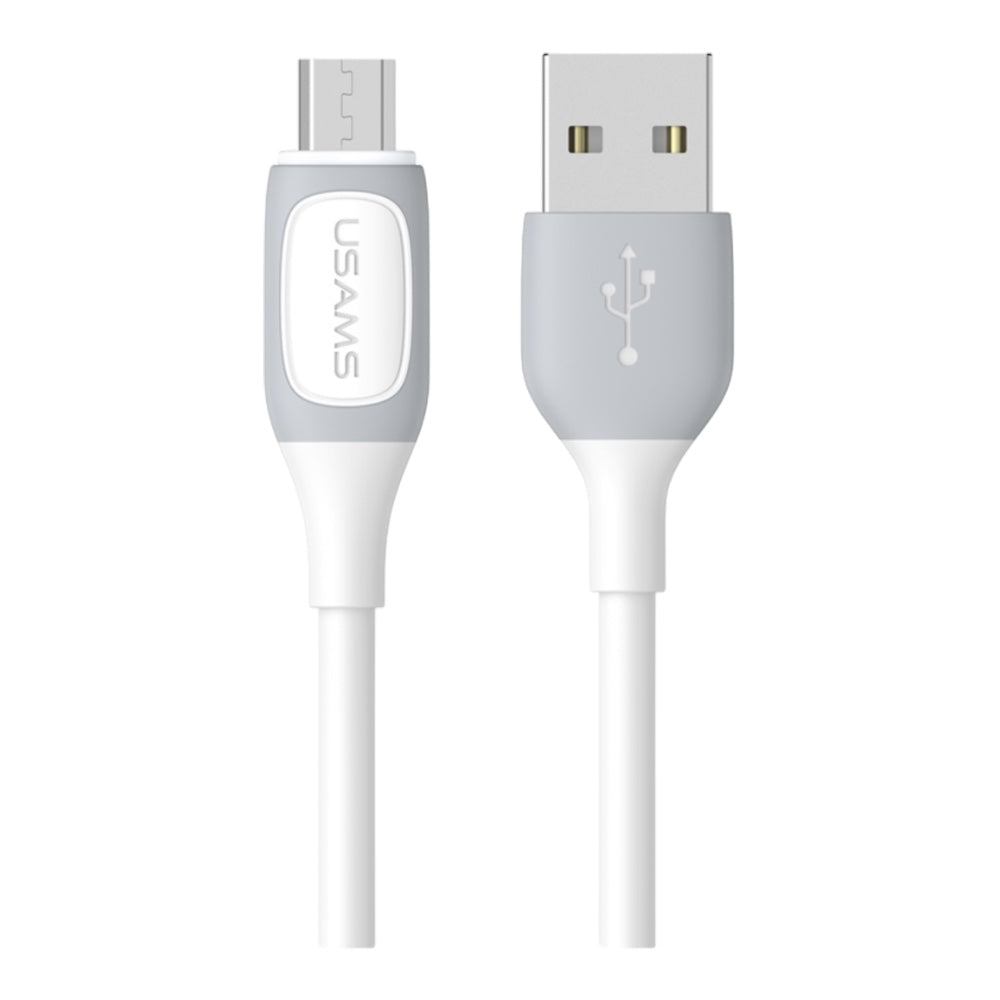 CAVO MICRO 2A USB BICOLOR WHITE 1M USAMS SJ597