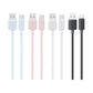 CAVO TYPE-C 3A STRIPED DATA CABLE USSJ688 1M WHITE
