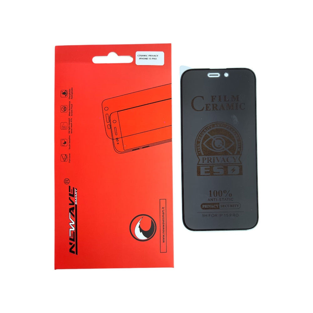 IPHONE 15 PRO PELLICOLA CERAMICA PRIVACY