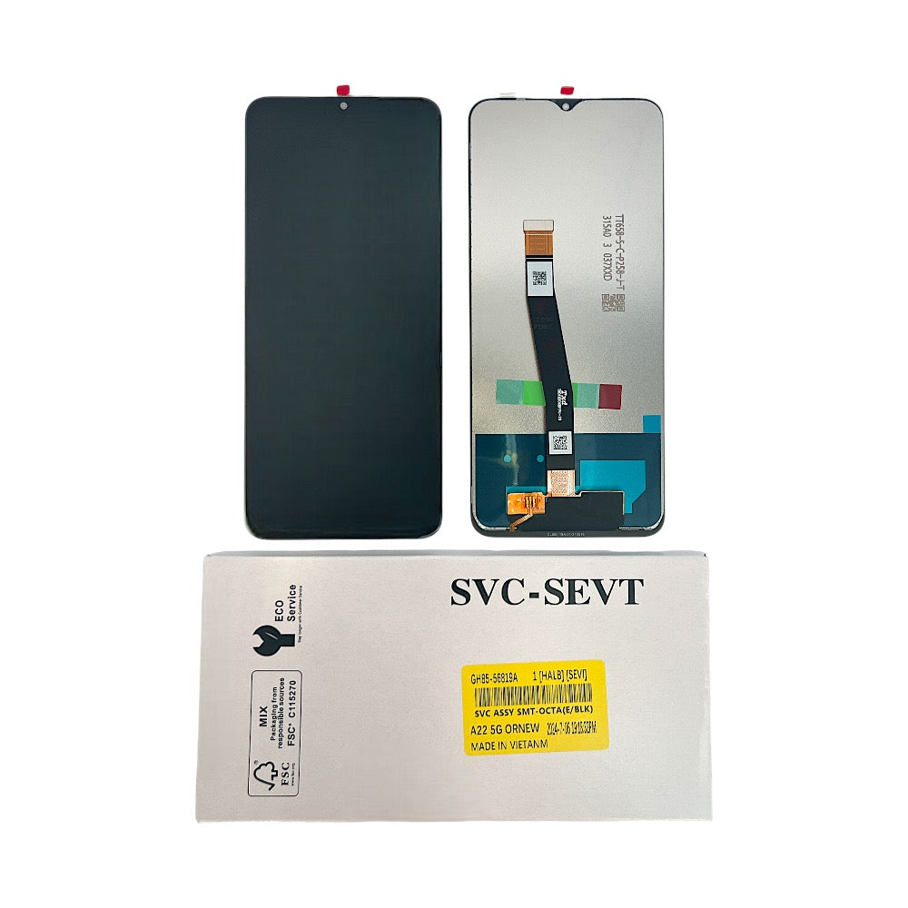 GALAXY A22 5G LCD SERVICE PACK BLACK NF
