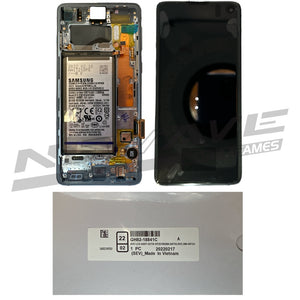 GALAXY S10 LCD SERVICE PACK BLUE + BATTERIA