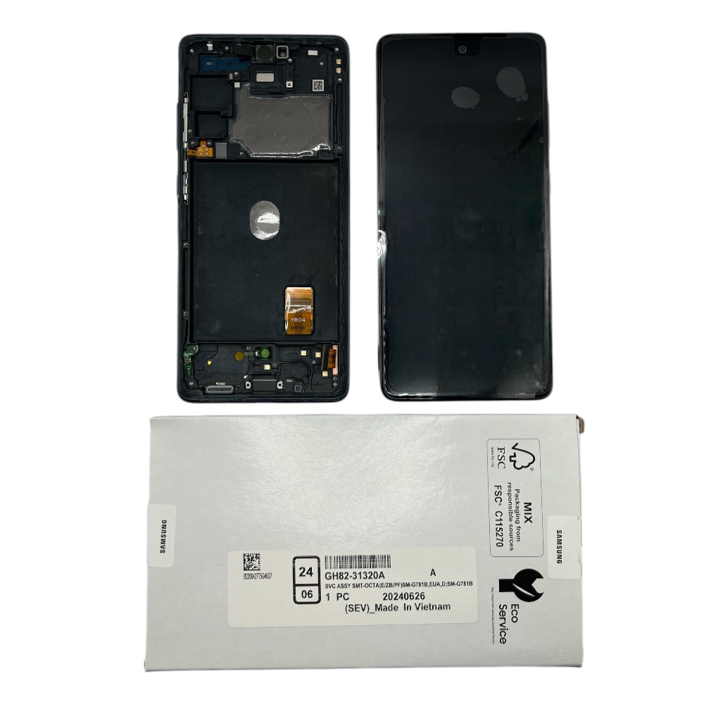 GALAXY S20 FE LCD SERVICE PACK NAVY BLACK+ ANTENNA