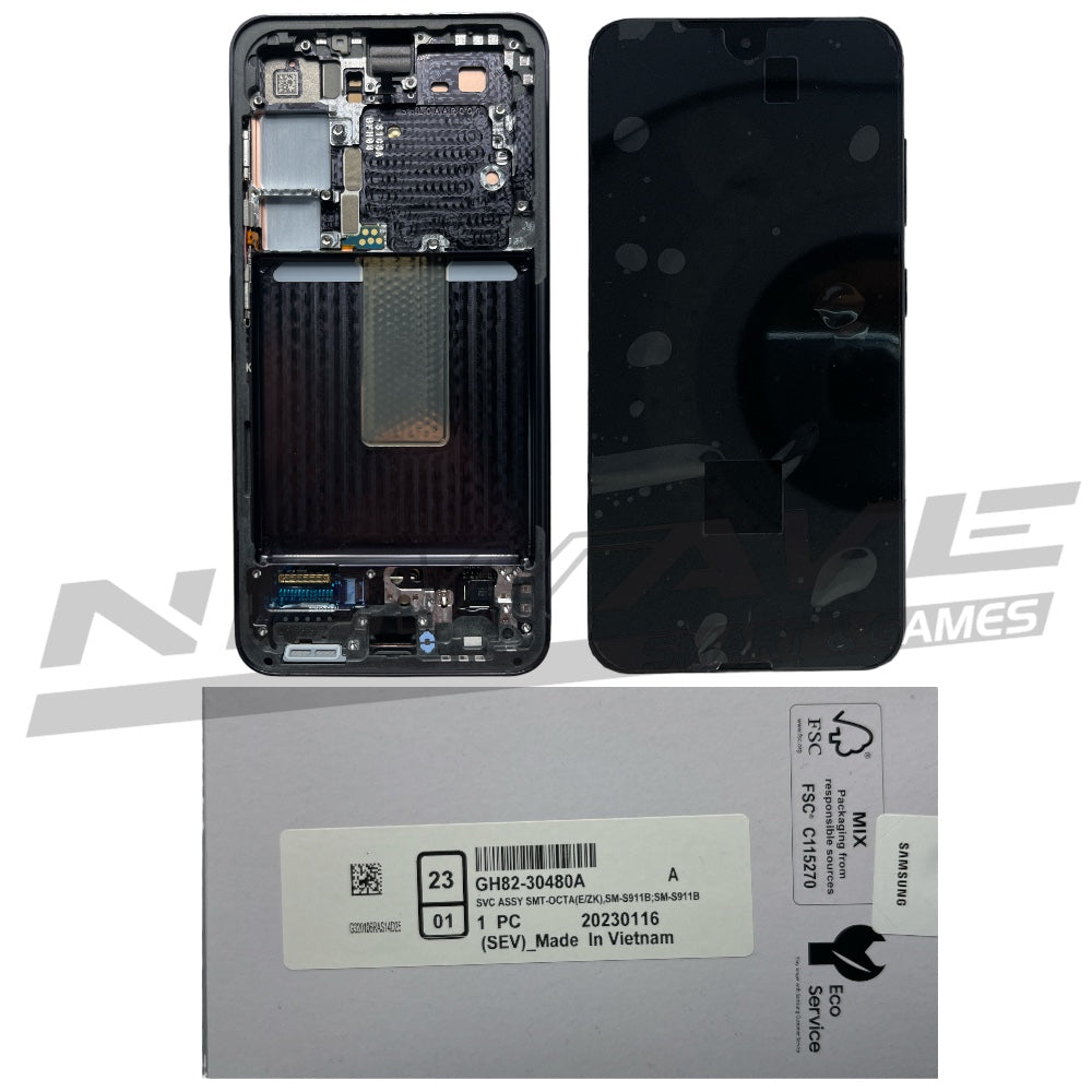 GALAXY S23 LCD SERVICE PACK BLACK 5G