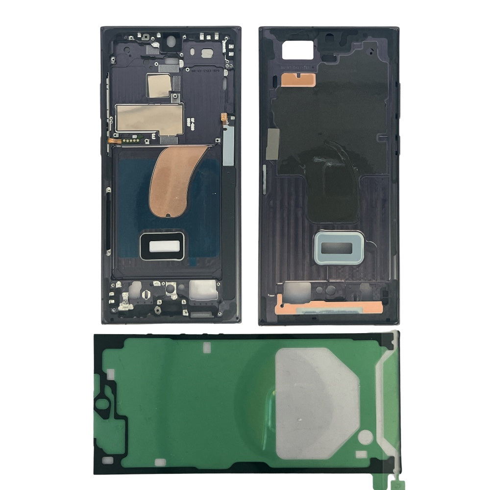 GALAXY S23 ULTRA MIDDLE FRAME GREY+ ADESIVO S918