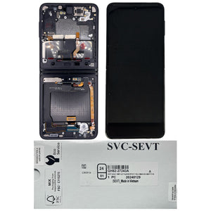 GALAXY Z FLIP 3 5G 2021 LCD SERVICE PACK BLACK F71