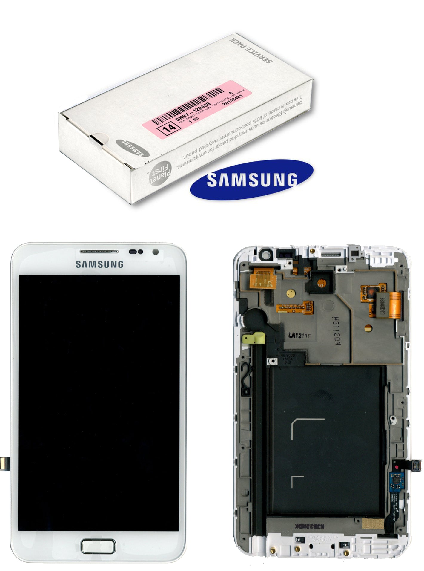 GALAXY NOTE LCD SERVICE WHITE