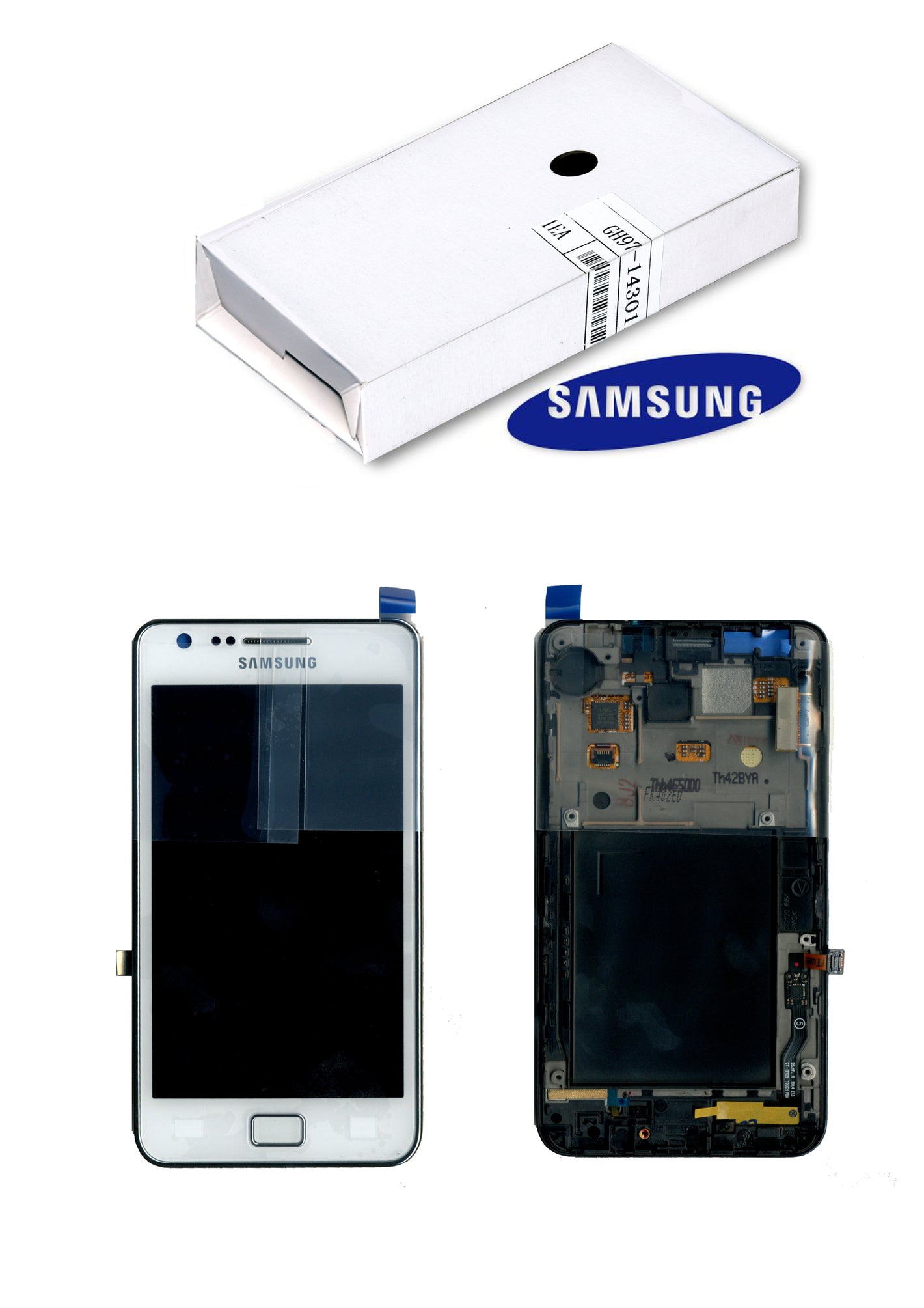 GALAXY S2 PLUS LCD SERVICE PACK WHITE