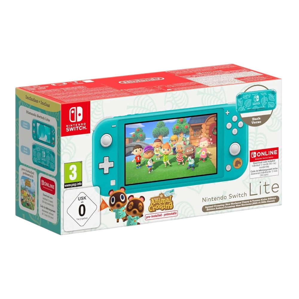 NINTENDO SWITCH LITE TURCHESE + ANIMAL CROSSING