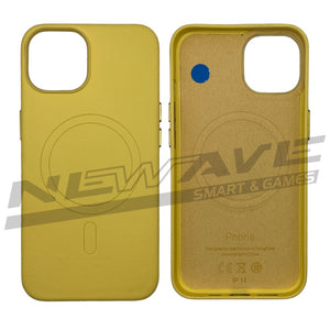 IPHONE 14 CUSTODIA IN PELLE CANARY YELLOW