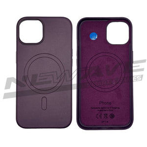 IPHONE 14 CUSTODIA IN PELLE CRIMSON