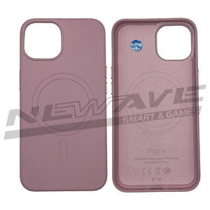 IPHONE 14 CUSTODIA IN PELLE SEND PINK