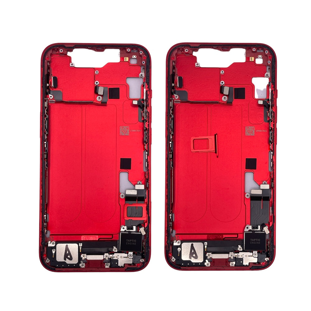 IPHONE 14 FRAME CENTRALE ROSSO CON COMPONENTI