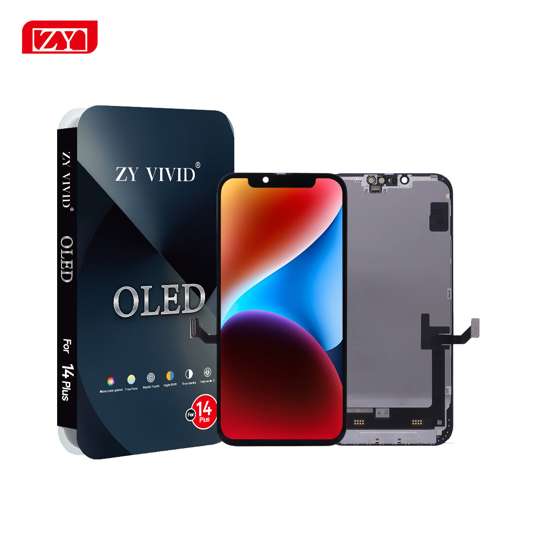 IPHONE 14 PLUS LCD ZY HARD OLED SIZE ORIGINAL