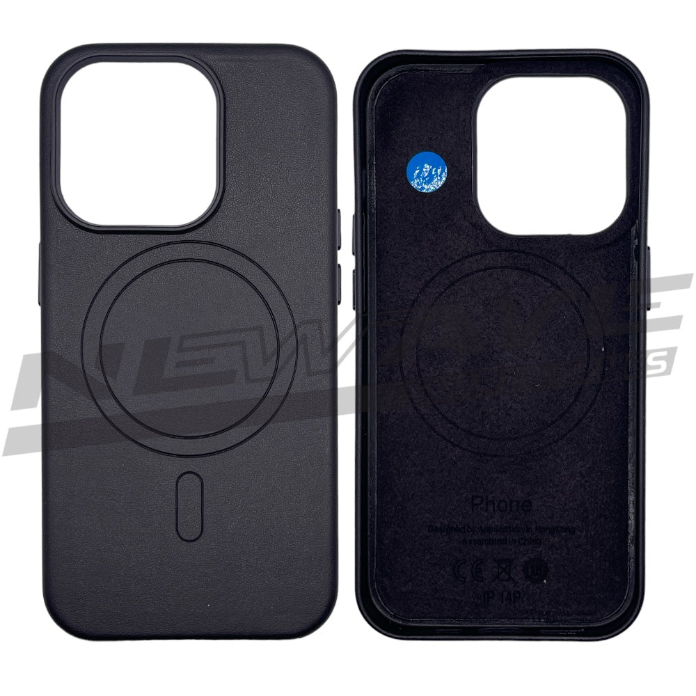 IPHONE 14 PRO CUSTODIA IN PELLE BLACK