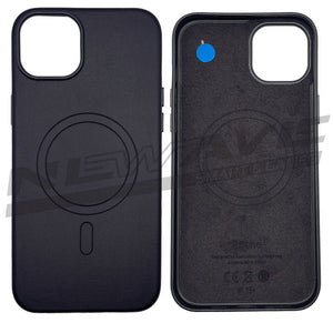 IPHONE 15 PLUS CUSTODIA IN PELLE BLACK